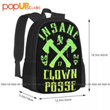 Insane Clown Posse 17 Seventeen Icp Backpack Large Capacity