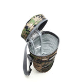 Insulated Bottle Bag Zip Up Ice Wine Cooler Shoulder Strap