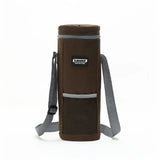 Insulated Bottle Bag Zip Up Ice Wine Cooler Shoulder Strap