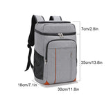 Insulated Lunch Bag Adjustable Shoulder Straps Anti-scratch Outdoor Backpack