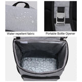 Insulated Lunch Bag Adjustable Shoulder Straps Anti-scratch Outdoor Backpack