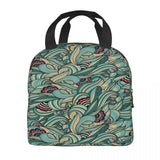 Insulated Lunch Bag Thermal Wave Tote Cooler Picnic Food Box Bag