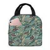 Insulated Lunch Bag Thermal Wave Tote Cooler Picnic Food Box Bag