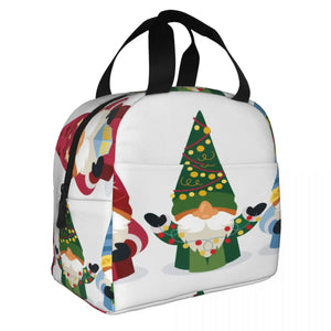 Insulated Lunch Bag Thermal Gnomes Tote Bags Cooler Picnic Food Lunch Box
