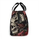Insulated Lunch Bag Thermal Woman Skull Tote Bags Cooler Picnic Food Lunch Box B