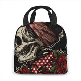 Insulated Lunch Bag Thermal Woman Skull Tote Bags Cooler Picnic Food Lunch Box B