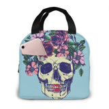 Insulated Lunch Bag Thermal Woman Skull Tote Bags Cooler Picnic Food Lunch Box B