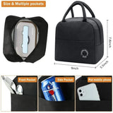 Food Pattern Insulated Lunch Bag Thermal Tote Cooler Box Canvas Handbag