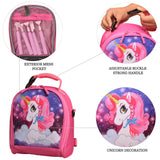 Girls Insulated Lunch Bag Thermal Reusable Tote Daycare Cooler School Snacks