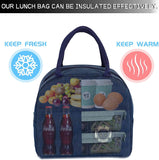 Insulated Thermal Cooler Bag Lunch Foods Storage Chilled Zip Picnic Tote Handbag