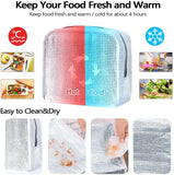 Insulated Thermal Cooler Bag Lunch Foods Storage Chilled Zip Picnic Tote Handbag