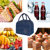 Insulated Thermal Cooler Bag Lunch Foods Storage Chilled Zip Picnic Tote Handbag