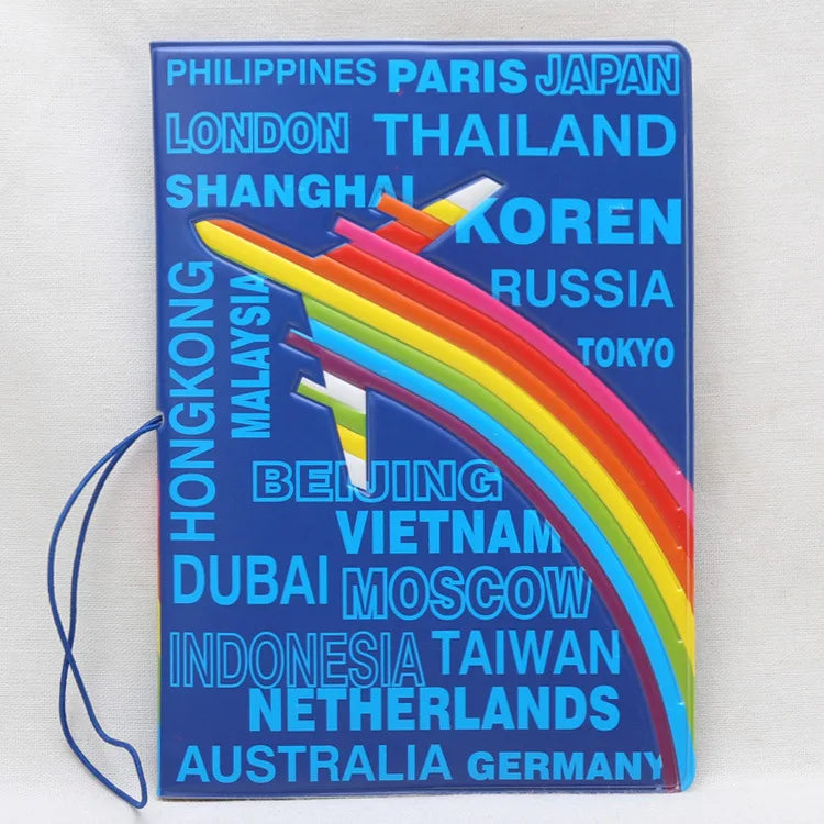 English Letter Women Passport Cover Waterproof Covers on Passport