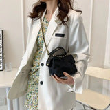Nylon Rhombus Chain Shoulder Bag, Versatile High Quality Dumpling Bag