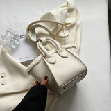 Women's Western Style Bucket Bag Autumn/Winter All-Match Messenger Bag
