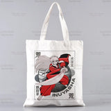 Inuyasha Anime Women Package Canvas Bag Kagome Handbags Sesshoumaru