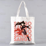 Inuyasha Anime Women Package Canvas Bag Kagome Handbags Sesshoumaru