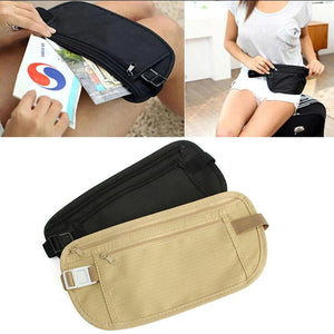 Invisible Travel Money Belt Hidden Waist Security Wallet Bag