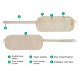 Travel Waist Pack Pouch Safe Anti-theft Passport Multifunctional Belt Bag