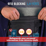Travel Money Belt Bag Passport Waist Pouch