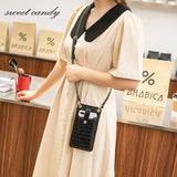 Crocodile Pattern PU Shoulder Bag for iPhone Pro Max