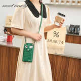 Crocodile Pattern PU Shoulder Bag for iPhone Pro Max