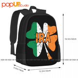 St Patricks Shamrock Ireland Flag Army Pride Backpack