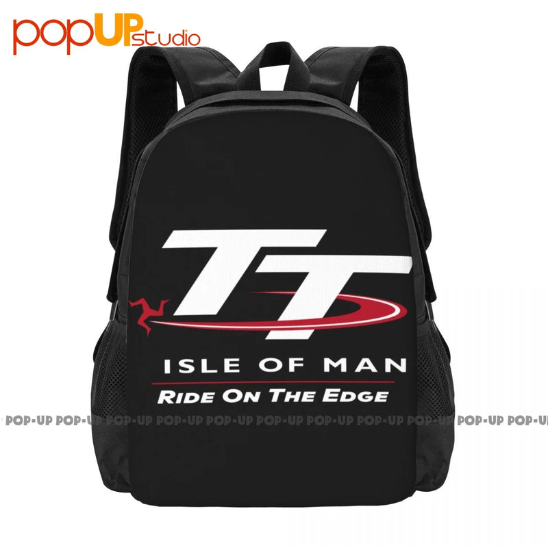 Isle Of Man Tt Racing Motorcycle Backpack Gym Shopping Bag