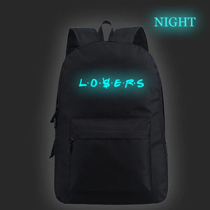 Luminous It Loser Backpack Men Women School Bag