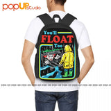 It Movie-You'Ll Float Too Pennywise Backpack Large Capacity Print Beach Bag