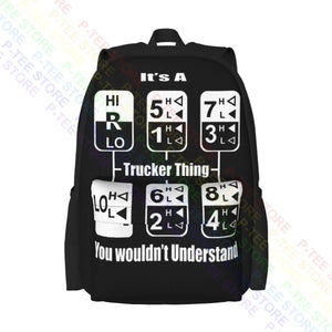 Trucker Lorry Driver Large Backpack