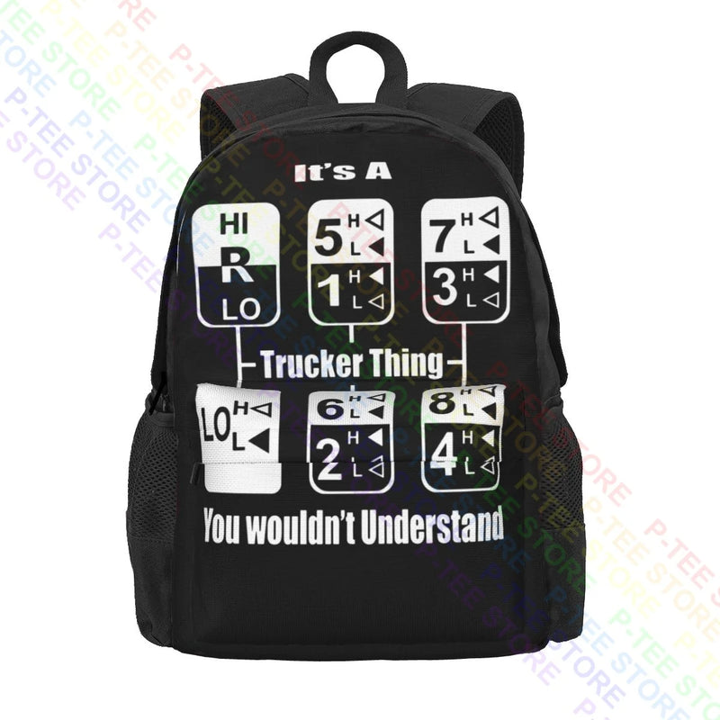 Trucker Lorry Driver Large Backpack