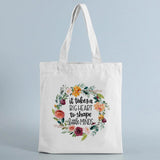 Teacher Canvas Shopping Bag - Big Heart, Little Mind