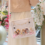 Clear Mini Ita Bag Crossbody Purse for Teens Girls