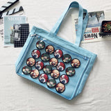 Clear Sweet Ita Bag Crossbody Shoulder Schoolbag for Girls