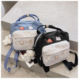 Nylon Bear Japanese Style Transparent PVC Ita Bag One-Shoulder Tote Bag