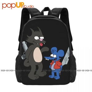 Itchy Scratchy Sport Backpack Large Capacity School Swimming Eco Friendly Bags