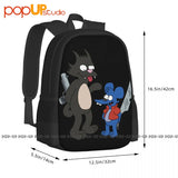 Itchy Scratchy Sport Backpack Large Capacity School Swimming Eco Friendly Bags