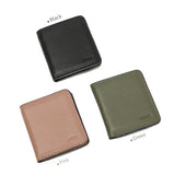 JCCS Leather Wallet Men Women Money Bag Pocket Ladies Short Purse