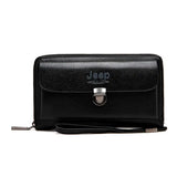 Men's Clutch Bag Long Handbag Split Leather Wallet