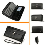 Men's Clutch Bag Long Handbag Split Leather Wallet