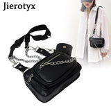 Gothic Style Women Messenger Bag Chains Shoulder Bags
