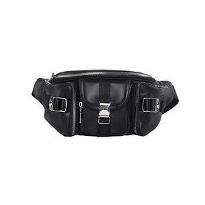 JIEROTYX Waist Bags Punk Hip-Hop Belt Bag Fanny Packs Chest Bags