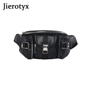 JIEROTYX Waist Bags Punk Hip-Hop Belt Bag Fanny Packs Chest Bags