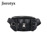 JIEROTYX Waist Bags Punk Hip-Hop Belt Bag Fanny Packs Chest Bags