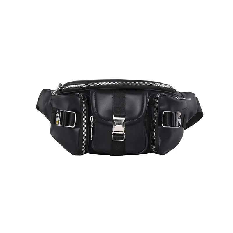 JIEROTYX Waist Bags Punk Hip-Hop Belt Bag Fanny Packs Chest Bags