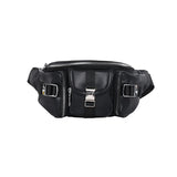 JIEROTYX Waist Bags Punk Hip-Hop Belt Bag Fanny Packs Chest Bags