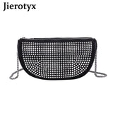 Crystal Chain Crossbody Bag for Women