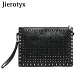 Punk Rock Style Rivet Envelope Bag for Women, Evening Clutch Shoulder Bag