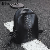 Mini Rivet Backpack for Teens Women, PU Leather Purse Pouch Sac A Dos
